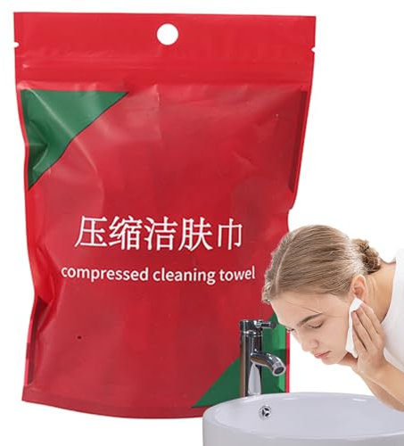 Komprimiertes Handtuch, 20 x Baumwoll-Waschlappen, komprimierte Handtücher für Gesicht, hautfreundliches Gewebe, saugfähig, einzeln verpackt, für Outdoor-Camping, Hotel,