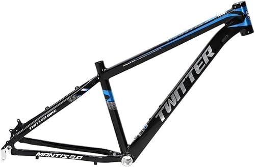 Mountain Bike Frame 15''/17''/19'' Aluminum Alloy Frame Hardtail Mtb Bicycle Frame Qr 135mm Disc Brake Xc Frame For 27.5 29 Ih Wheels Interl Routing, Black-blue, 17''
