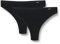 Skiny Damen Dames 2 Pack Katoen Voordeel String, Schwarz, 40 EU