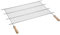 Sauvic Parrilla Barbacoa Recortable 73-82 cm. x 40 cm. con Mangos de Madera, Inoxidable 18/8