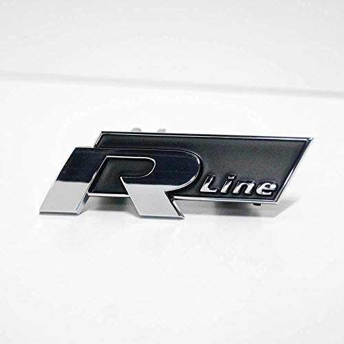 Emblema para la parrilla del radiador Original Volkswagen Passat B7, texto: R-Line