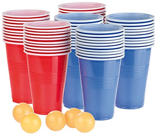 infactory Jeu à boire à 5 balles et 60 gobelets