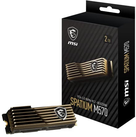 MSI SSD SPATIUM M570 PCIe 5.0 NVMe M.2 2TB HS