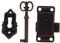 DOITOOL 2 Ensembles Serrure Antique Serrure De Cabinet Serrures Pour Armoire Vintage Porte De Tiroir En Alliage De Zinc Ancien