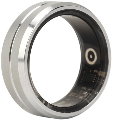 Anillo de Salud Inteligente, Anillo de Cerámica Impermeable IP68, Rastreador de Salud Portátil Universal para Monitoreo del Sueño, Conteo de Pasos, Rastreador de Actividad