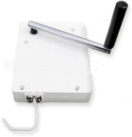 Enrollador De Cinta Para Estor, Sistema De Enrollado Mini Para Correas De Persiana De 14 Mm De Ancho, Distancia Entre Orificios 9,5 Cm Para Montaje En El IntradóS De La Ventana Incluye Cinta De 5 M