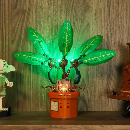 BRIKSMAX Kit d'éclairage pour Lego-76433 Mandrake Plant - Compatible avec Lego Harry Potter - Kit Lego Non Inclus