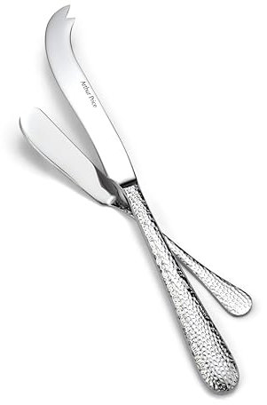 Arthur Price ZAVA0733 Avalon Cheese & Butter Knife Set, Stainless Steel