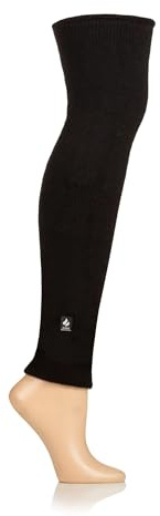 HEAT HOLDERS SOCKSHOP IOMI FootNurse Mens and Women's Unisex 2.3 TOG Original Thermal Knee and Leg Warmers Black One Size Black