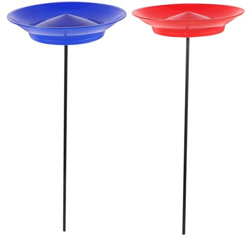 ifundom 2 Sets Jonglierset Drehteller Mit Stöcken Outdoor Spiel Lernmotorik Jonglierteller Für Leistung Familie