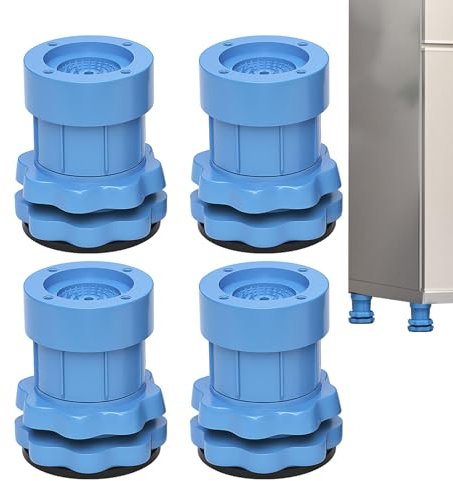 MATTURA MACCHE MACCHIO - Piedi di supporto per lavatrice 4 pezzi | Base-bryer di lavaggio con una maniglia del serbatoio, adatto a tutti i piedi per lavatrice, impedisce i movimenti e la camminata