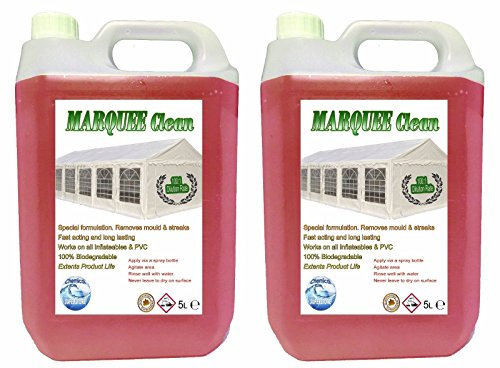 2 PACK - 5 LITRE HEAVY DUTY MARQUEE/TENT/INFLATABLE/PVC CLEANER DEGREASER