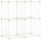 Amazon Basics 4 Regalwürfel Drahtregal, Weiß, 37 D x 77 W x 77 H cm