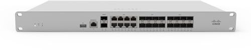 Cisco Meraki MX250 1U 4000Mbit/s hardware firewall - hardware firewalls (4000 Mbit/s, 1000 Mbit/s, 2000 user(s), Wired, Mobile network (USB), IPSec)