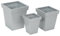 Limal Blumentopf 3er Set – eckig, Metallic-Silber, aus Metall, 30 x 30 x 35 cm, für Innen, Außen, Garten, Terrasse, Balkon - Pflanztöpfe, Blumenkübel, Übertöpfe, Pflanzkübel