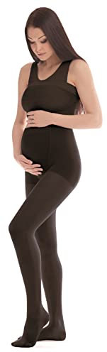 Kompressionsstrumpfhose medizinische für Schwangere 1 Klasse Kompressionskraft 16-18 mmHg Small Schwarz