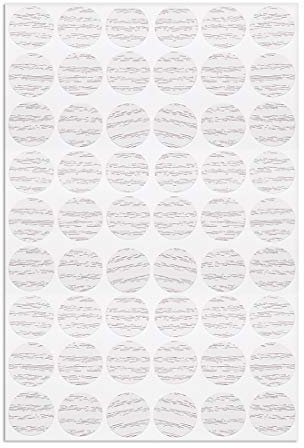 Selbstklebender Aufkleber für Schraubenlöcher, Selbstklebende Schrauben, 1 Bogen Abdeckkappe Staubschutz 21 mm 54 in 1 Eiche hell