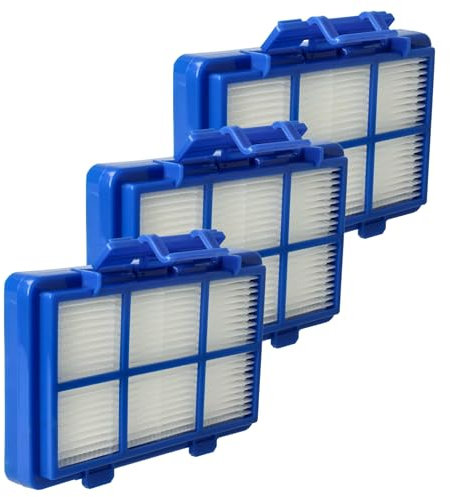 vhbw 3x filtre compatible avec Philips PowerGo FC8240/09, FC8241/09, FC8242/09 aspirateur - Filtre HEPA contre les allergies