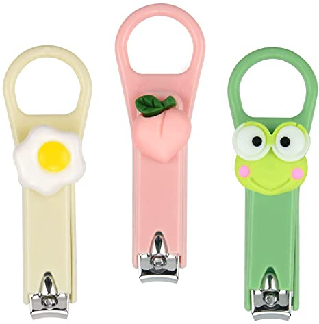 3 Pieces Kids Nail Clippers Set Cute Cartoon Childrens Nail Clippers for Women,Girls,Children