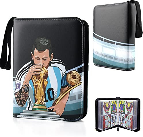 AllLeeGay Trading Card Album for Football Football Trading Card Binder Card Holder Album Trading Card Game Collection with 60 Removable Sleeves 480 Pockets football Card Book (B) AllLeeGay-kace-0001