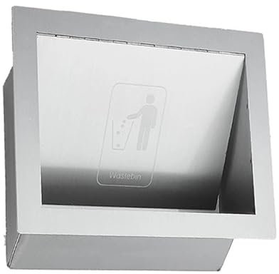 LYXXW Cestino da Banco con Coperchio 15l Coperchio per Bidone della Spazzatura da Incasso Pattumiera da Cucina in Acciaio Inox Lembo di Bilanciamento Rifiuti Che Ruota di 180,Square