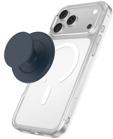 PopSockets Phone Grip for MagSafe, Magnetic Holder- Soft Touch Navy