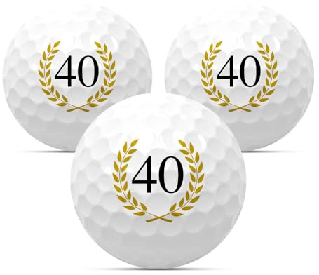 Golfbollar i en uppsättning av 3 för födelsedag golfgåva golf födelsedagspresent presentidé årsdag årsdag grattis på födelsedagen 18 20 22 25 30 33 35 40 44 45 50 55 60 65 66 70 75 77 80 85 8 90