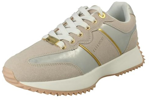 Damen Elle Sport Alltag Schnürung dicke Sohle Alltagstraining Schuhe F7R342, gray, 40 EU