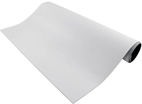 Master Magnetics Flexible Magnetic Sheet - Non-Adhesive Magnet - Ideal for Car Signs - Strong DIY Magnets for Fridge, Dry Erase Board, Crafting - 24.5 L x 12 W - White Vinyl Front - 1-Pack