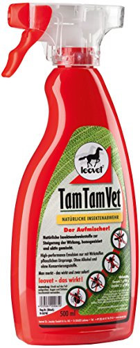 Leovet TamTamVet | 550 ml | Insektenabwehr für Pferde | Mit Geraniumöl, Zedernholzöl und Citriodoraöl | Ohne Alkohol | ADMR konform, Keine Karenzzeit | Viermal längere Wirkdauer