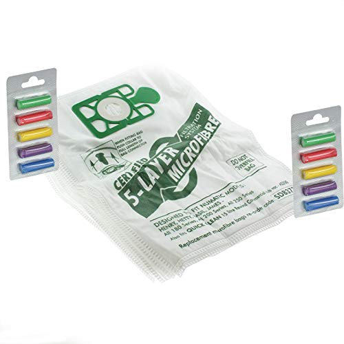 Masterpart Bags For Numatic Henry Hetty James Vacuum Cleaner Hoover Bags x 20 pack & 10 x Multi Flavoured fresheners