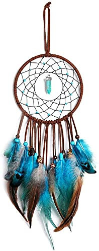 Handmade Acchiappasogni con Piume Vintage, Sensore di Sogni in Piume, Sensore di Sogni Ornamento Appeso Camera Miglior Regalo, Vintage Home Deco