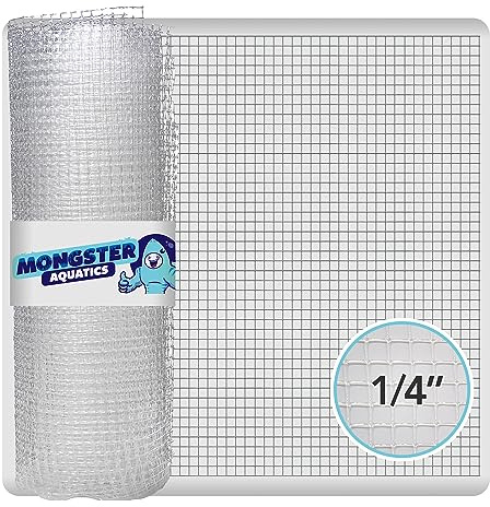 Clear Mesh Netting Material - 4'x5' - Plastic Screen for Fish Aquarium Top Cover (4' x 5')