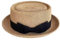 KorhLeoh Summer Pork Pie Strohhut 1920er Bowler Flat Top Fedora Hut Kostüm Party Cap für Männer Frauen Unisex