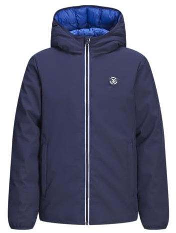 JACK & JONES Chaqueta Reversible Jprblubrook Acolchada, Azul Marítimo, M para Hombre