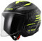 LS2, Casco Moto Jet AIRFLOW II Brush black yellow, M
