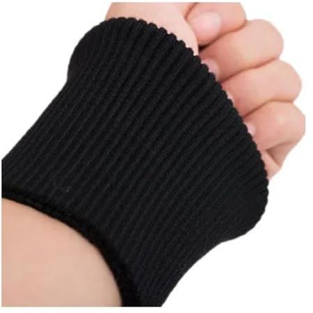 MZPOZB Par de puños elásticos de punto acanalado, ropa recortada, chaqueta, abrigo de algodón elástico grueso puños, 1 par de puños elásticos acanalados de 3.54 pulgadas de ancho, Negro, Talla única