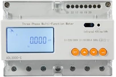Analizzatore Bidirezionale Del Monitor Di Energia Contatore Potenza Intelligente Trifase Kwh For Inverter Solare Facile Da Usare E Sicuro(6A,Without RS485)
