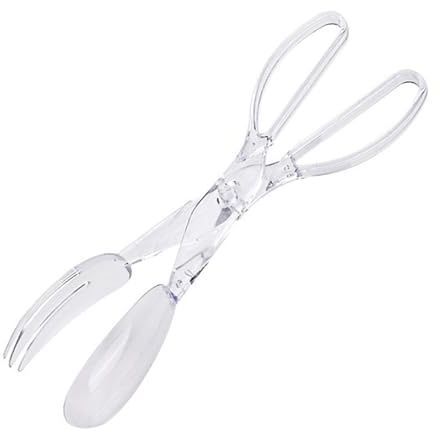 Kaeltsyn Herramienta de cocina ergonómica 2 en 1 para ensalada, tenedor y cuchara para voltear pan, manipulación de platos calientes, fácil limpieza, pinzas de ensalada