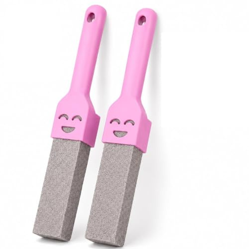 Derkiua 2 Pack Pumice Stone Toilet Bowl Cleaner Brush Set