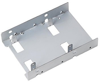 SilverStone SST-SDP08-Lite - Einbaurahmen 3.5 mit Halterung für 2x 2.5 SSD/HDD