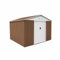 Gardiun Casetta Metallica Bristol 7,74 m² Esterni 241x321x205 cm Acciao Zincato Marrone