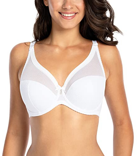 Gaia 1058 Sonia halbgepolsterter BH, Weiß, 95 g