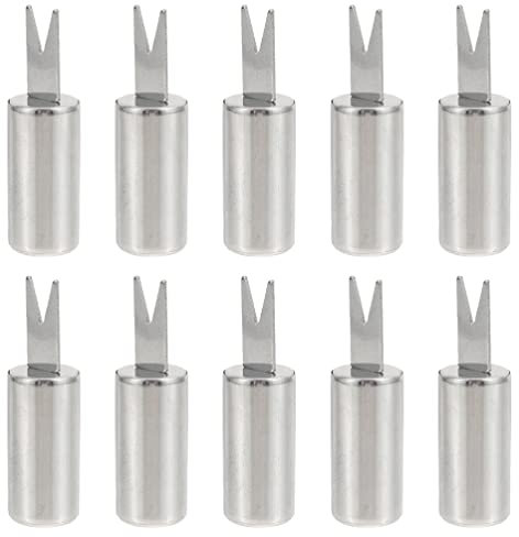 UPKOCH Corn Holders, 20 Pcs Stainless Steel Cob Skewers, Double Fork Picks for Grilled Corn, BBQ, Picnic, Camping and Home Kitchen, 2.44 Inch