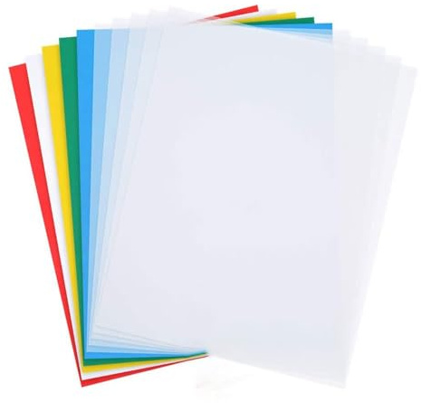 10 fogli di carta trasferibile, 23 x 14 cm, al carbonio, idrosolubile per copie, tela e ricamo (bianco)