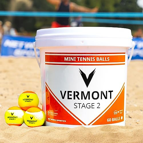 Vermont Beach Tennis Balls [ITF Approved] | Tennis Balls Pack of 3, 12, or 60 (12 Balls)