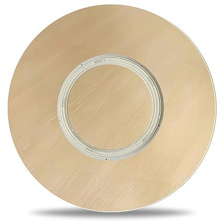 ESOYAWE Lazy Susan Redondo Bandeja De Servicio De Mesa, Placa Giratoria De Madera para Mesa De Comedor, Antideslizante Silencio Plataforma Rotatoria De 360°, Diámetro Ø 50 60 70 80 90 100 Cm