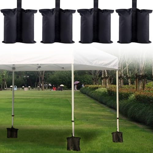 Sac de Lestage pour Tonnelle,4PCS Poids pour Tonnelle,Poids Pavillon Sacs de Sable,Sacs de Sable Pieds Pavillon,Poids de Lestage Pergola,pour Tonnelle pour Tente Pop-up,Auvent Parasol (Style 2-4pcs)