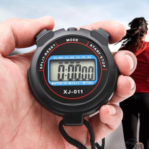 Timer cronometro digitale, Cronometro elettronico impermeabile con ampio display, Multifunzionale Atleta Arbitri Timer Nuoto Conto alla Rovescia Cronometro per Nuoto Corsa Allenamento