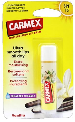 Carmex Vanille Lippenbalsam Extra Feuchtigkeitsspendend LSF 15 1 Einheit